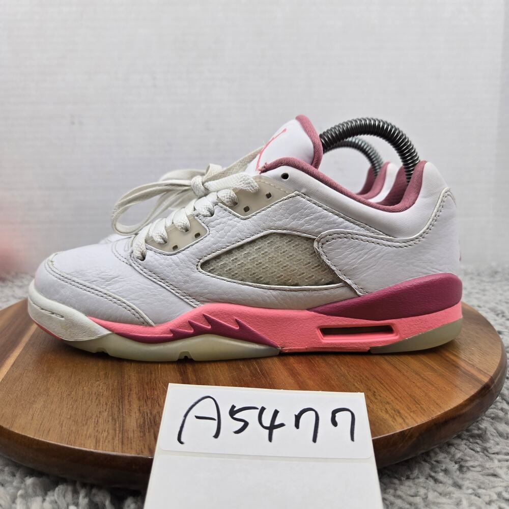 Jordan 5 Retro Low GS Kid 5.5y Crafted For Her Desert Berry Athletic Sneaker